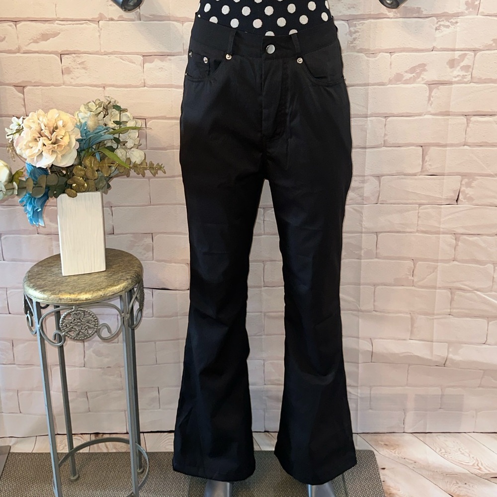 Chic Black Flared Pants
